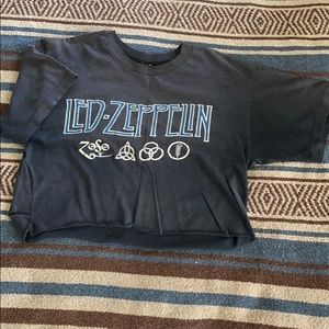 Led Zeppelin crop top